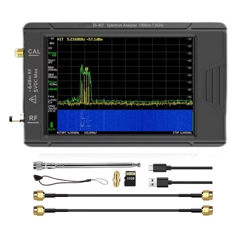 Signal Generator Spectrum Analyzer - Analisador de Espectro Portátil ZS-406/ZS-407 com