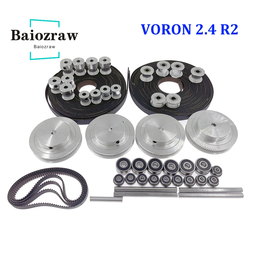 Voron 2.4 R2 Kit - Baiozraw-Corexy Motion Parts Set, correia aberta,
