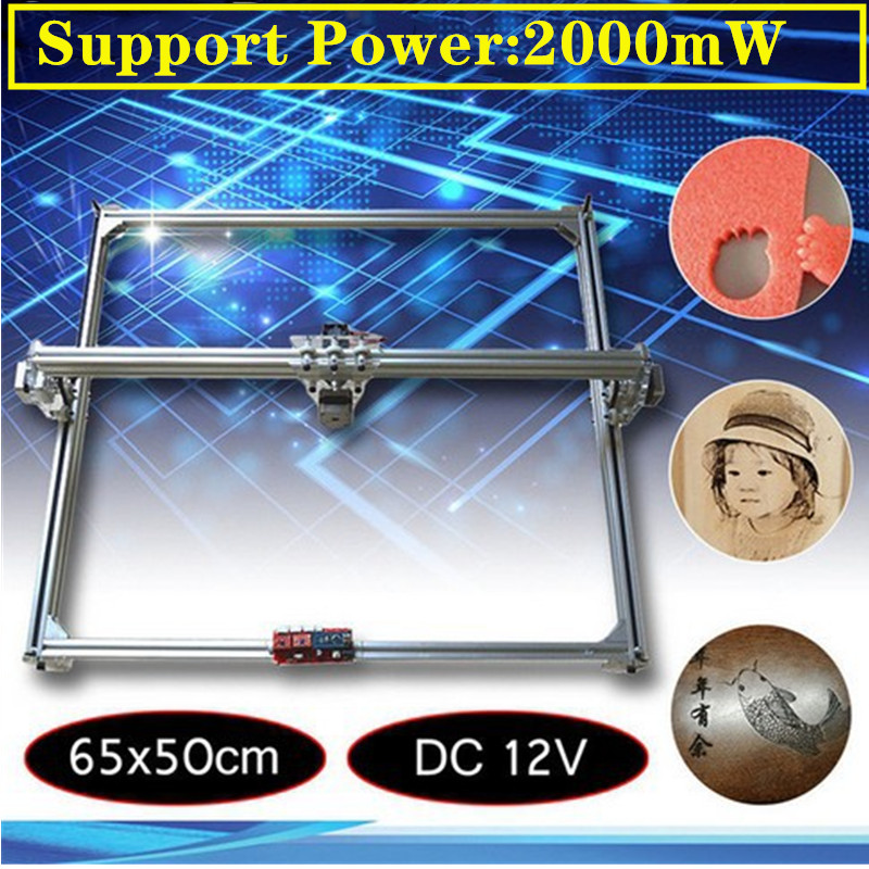 Mini Laser Engraver Cnc Router - 50*65cm mini 2000mw cnc máquina de