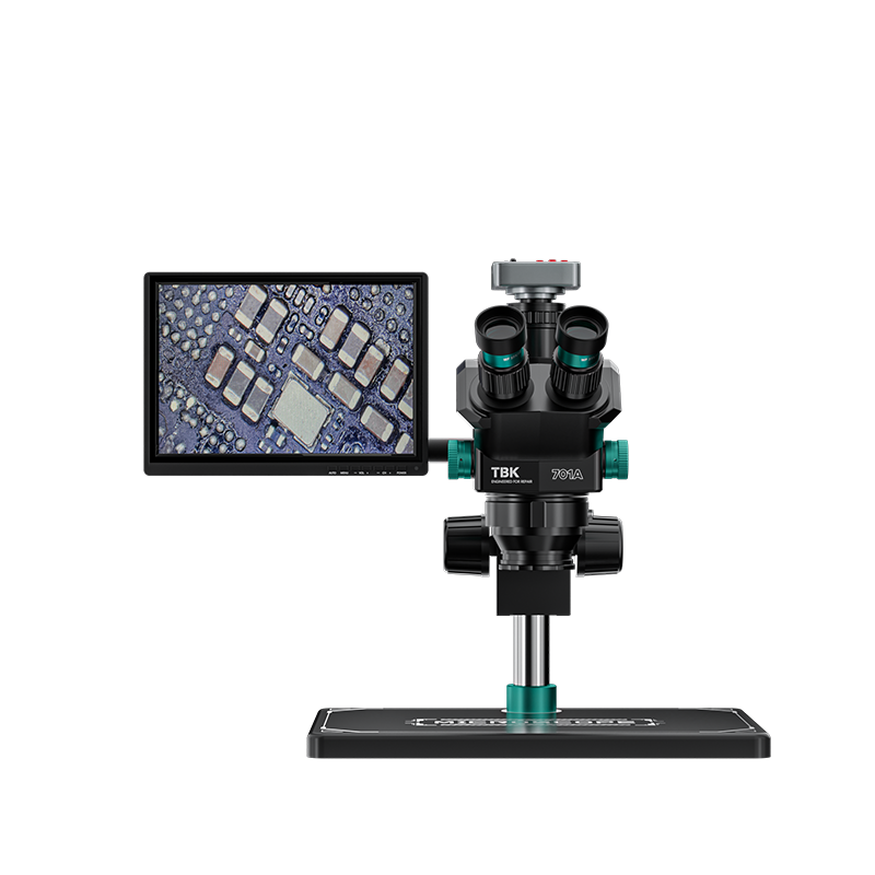 Stereo Trinocular Microscope Pcb - Microscópio Estéreo Trinocular TBK 701A com