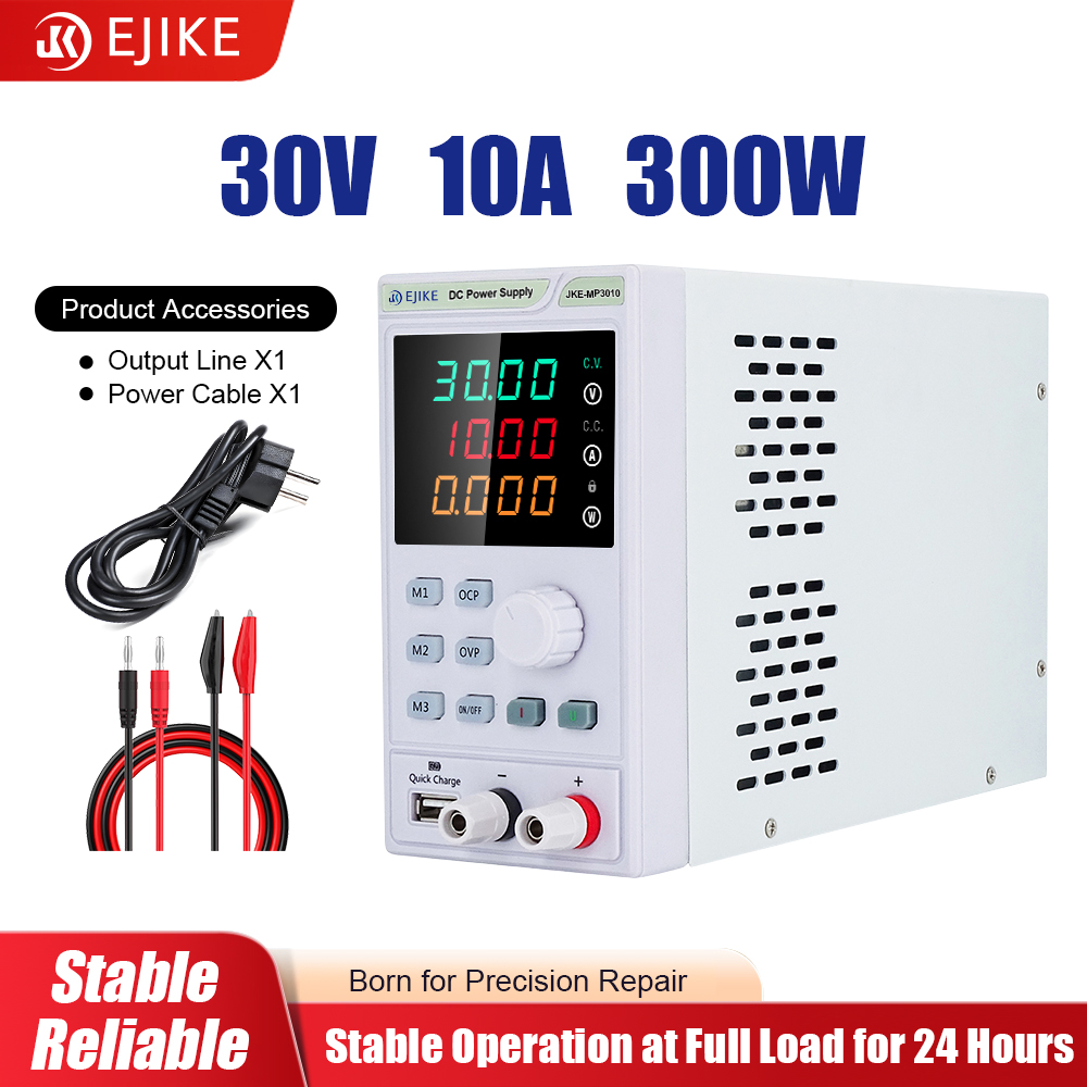 Programmable Dc Power Supply 30V 10A - Fonte de Alimentação DC EJIKE 300W