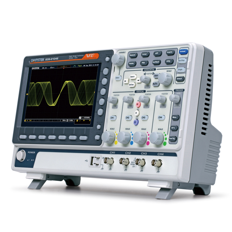 Digital Storage Oscilloscope 100Mhz - Gwinstek GDS-2000E Série GDS-2204E 200MHz/100MHz Osciloscópio