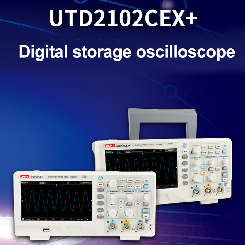 UNI-T UTD2102CEX + Osciloscópi - Digital Storage Oscilloscope 100Mhz avaliação e preço