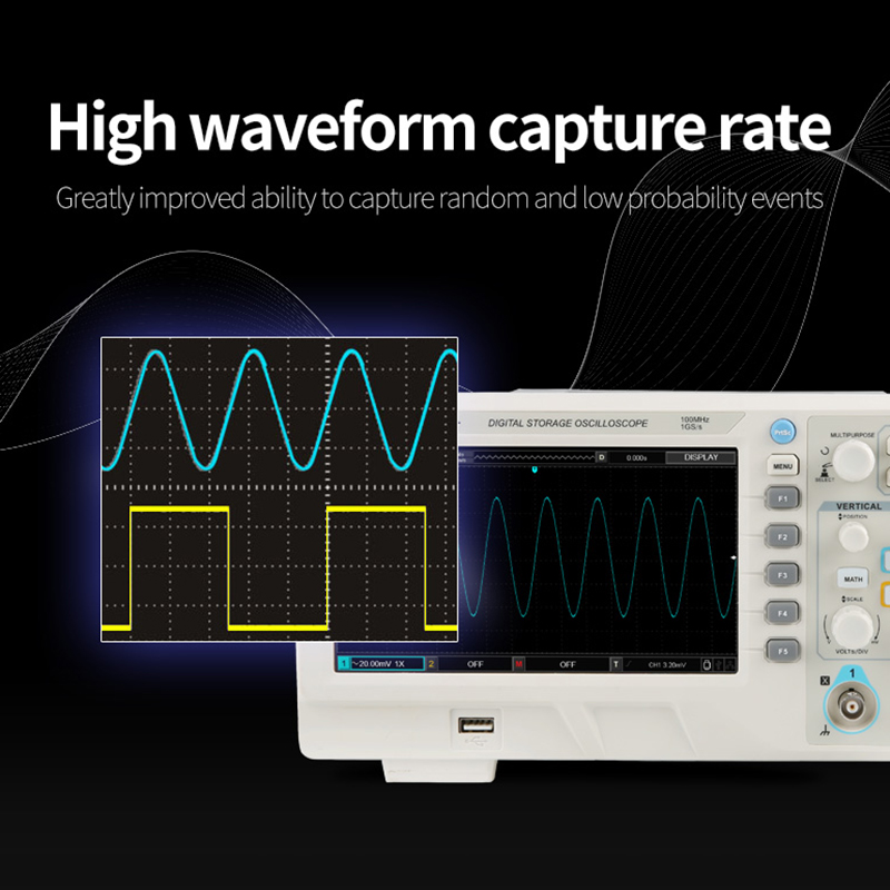 UNI-T UTD2102CEX + Osciloscópi - Digital Storage Oscilloscope 100Mhz avaliação e preço