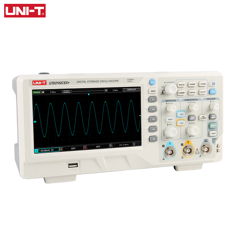 UNI-T UTD2102CEX + Osciloscópi - Digital Storage Oscilloscope 100Mhz avaliação e preço