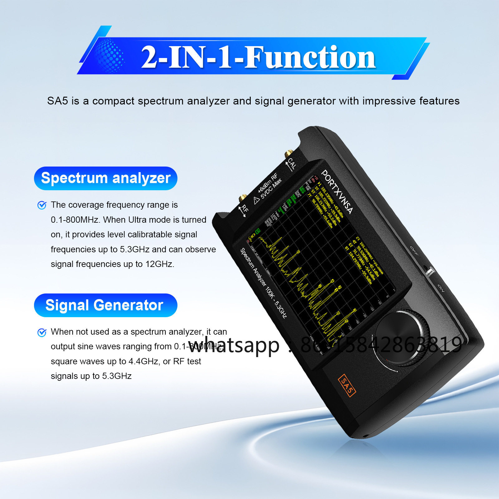 Analisador de Espectro Portáti - Signal Generator Spectrum Analyzer avaliação e preço