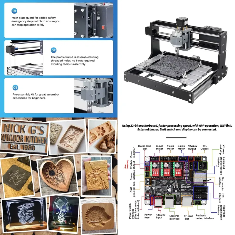 Máquina CNC Mini 3018 para Fre - Mini Laser Engraver Cnc Router avaliação e preço