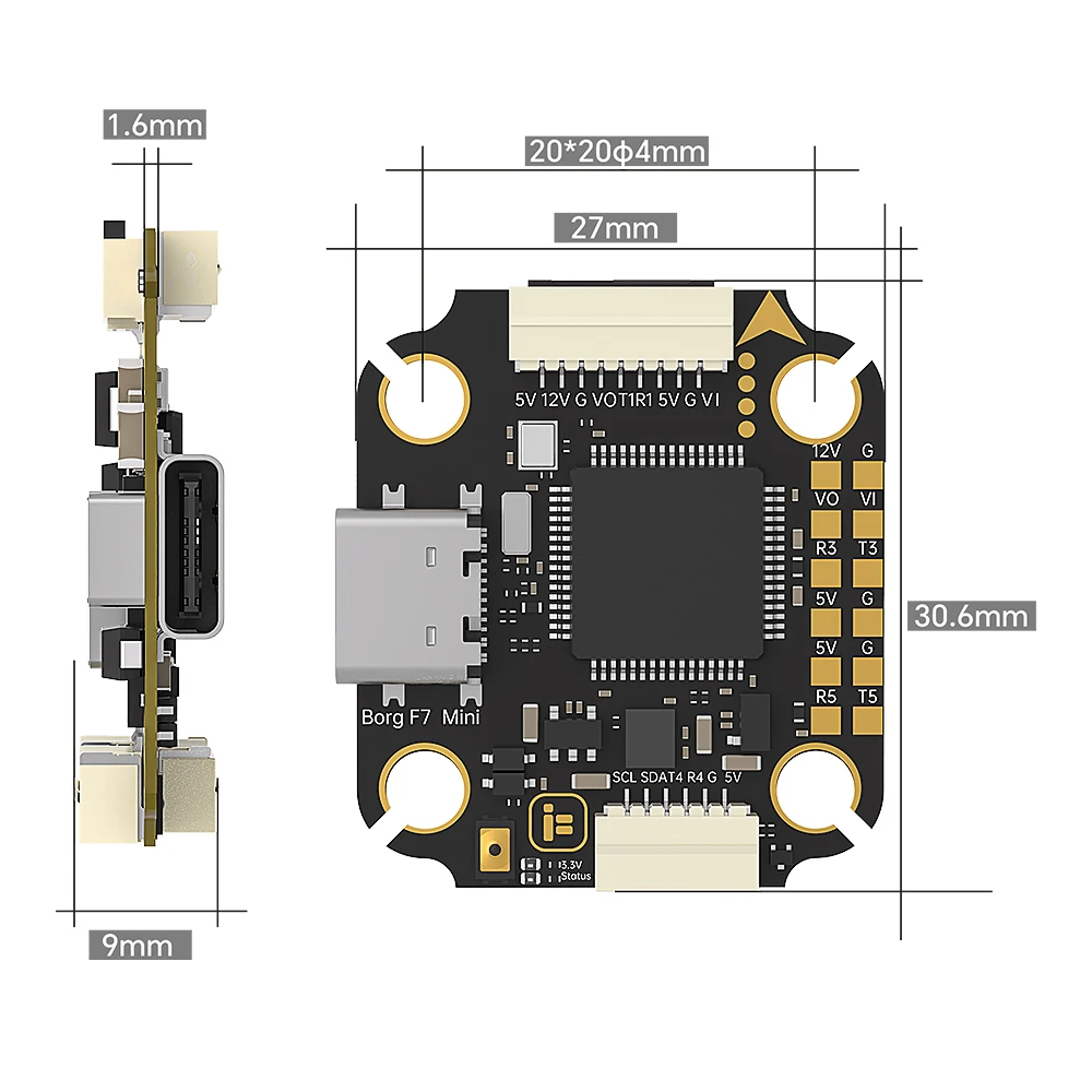 Controlador de Voo IFlight Bor - Fpv Flight Controller F7 Stack 60A avaliação e preço