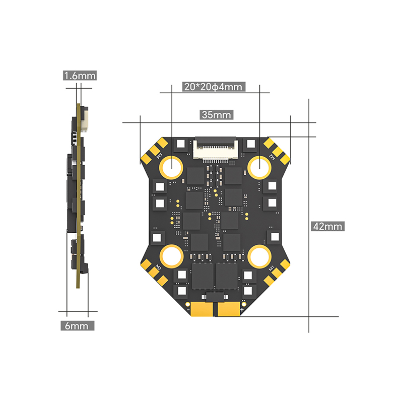 VoidFly para Borg-F7 Mini Stac - Fpv Flight Controller F7 Stack 60A avaliação e preço