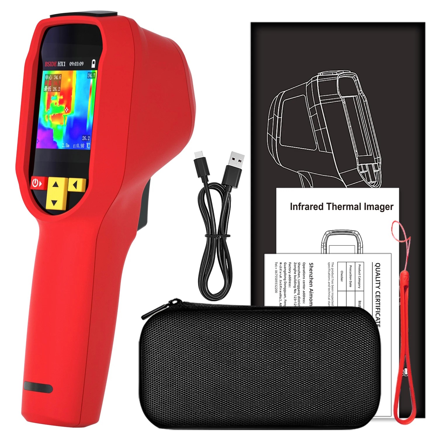Câmera Termográfica BSIDE HX1  - Thermal Imaging Camera Pcb Repair avaliação e preço