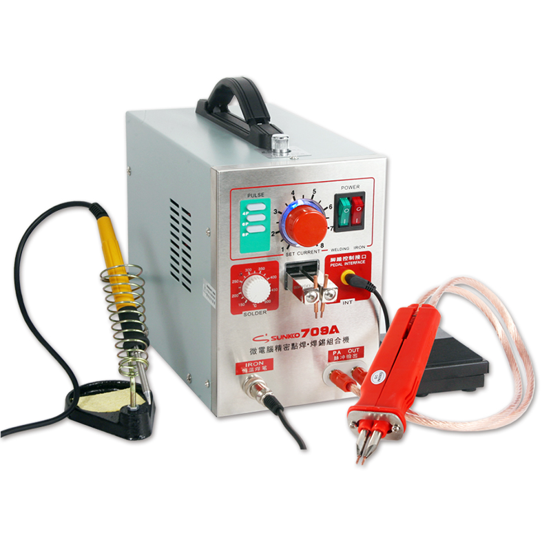 Soldador de Ponto SUNKKO 709A  - Spot Welder 18650 Battery Pack avaliação e preço